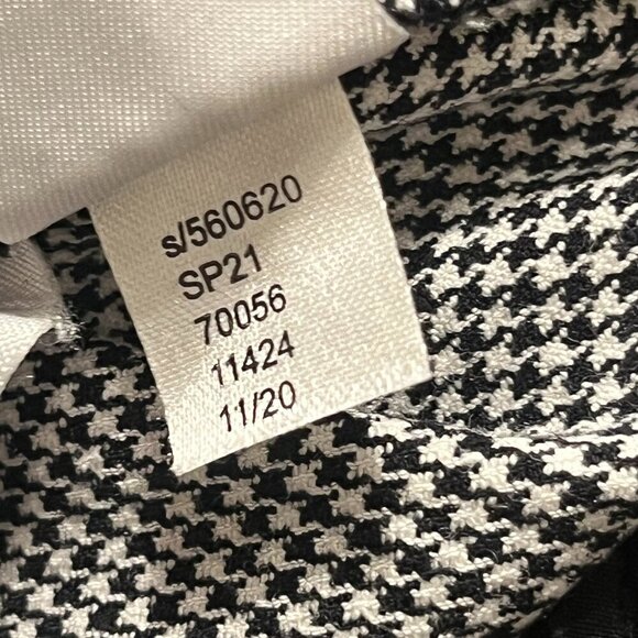 LOFT Women's Houndstooth Petite Side Zip High Waist Skinny Pants Size 00P - Picture 6 of 6